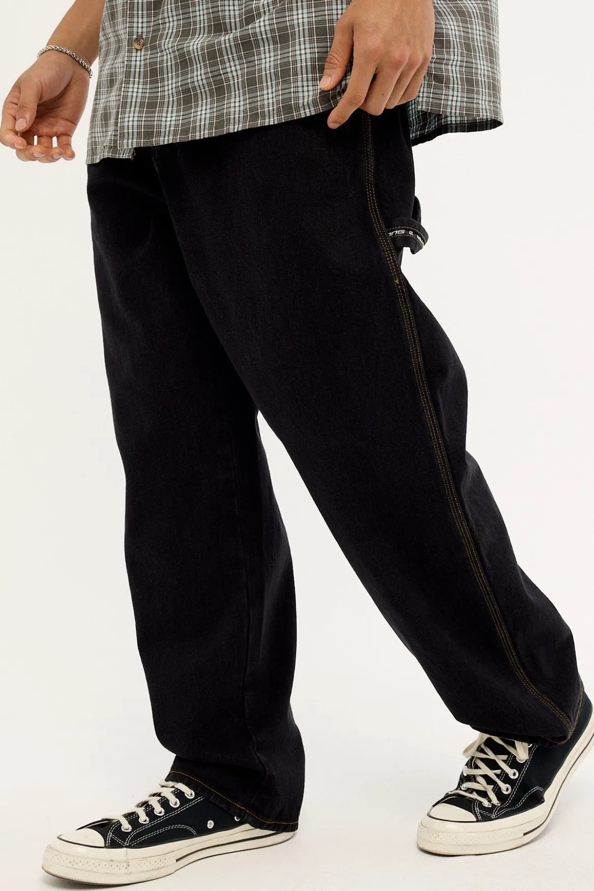 Smoko Baggy Denim Jean Washed Black