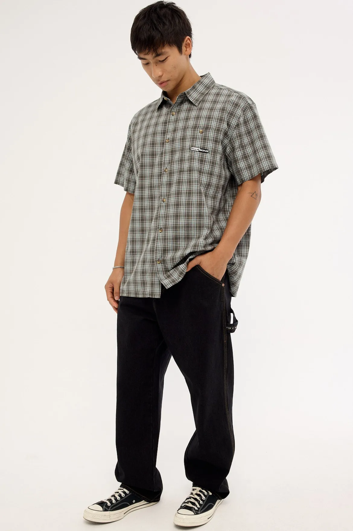 Smoko Baggy Denim Jean Washed Black