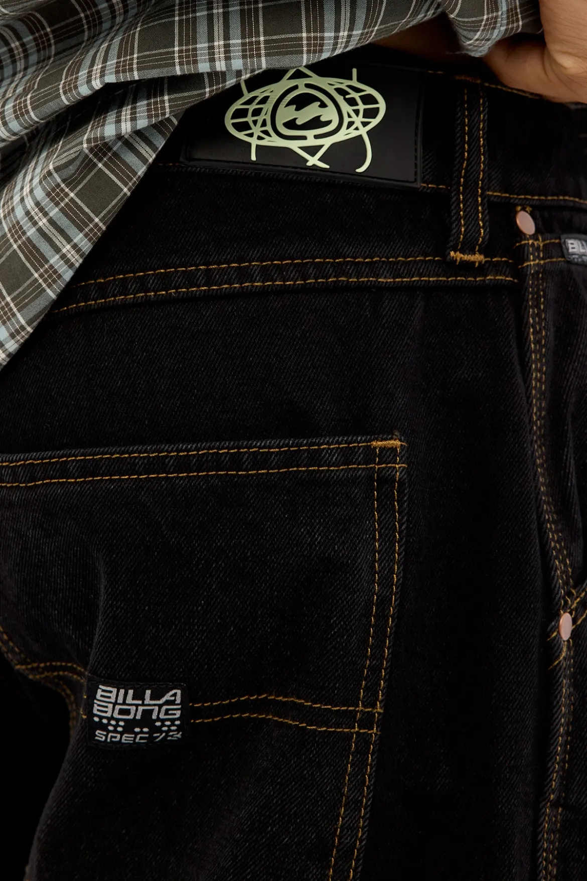 Smoko Baggy Denim Jean Washed Black