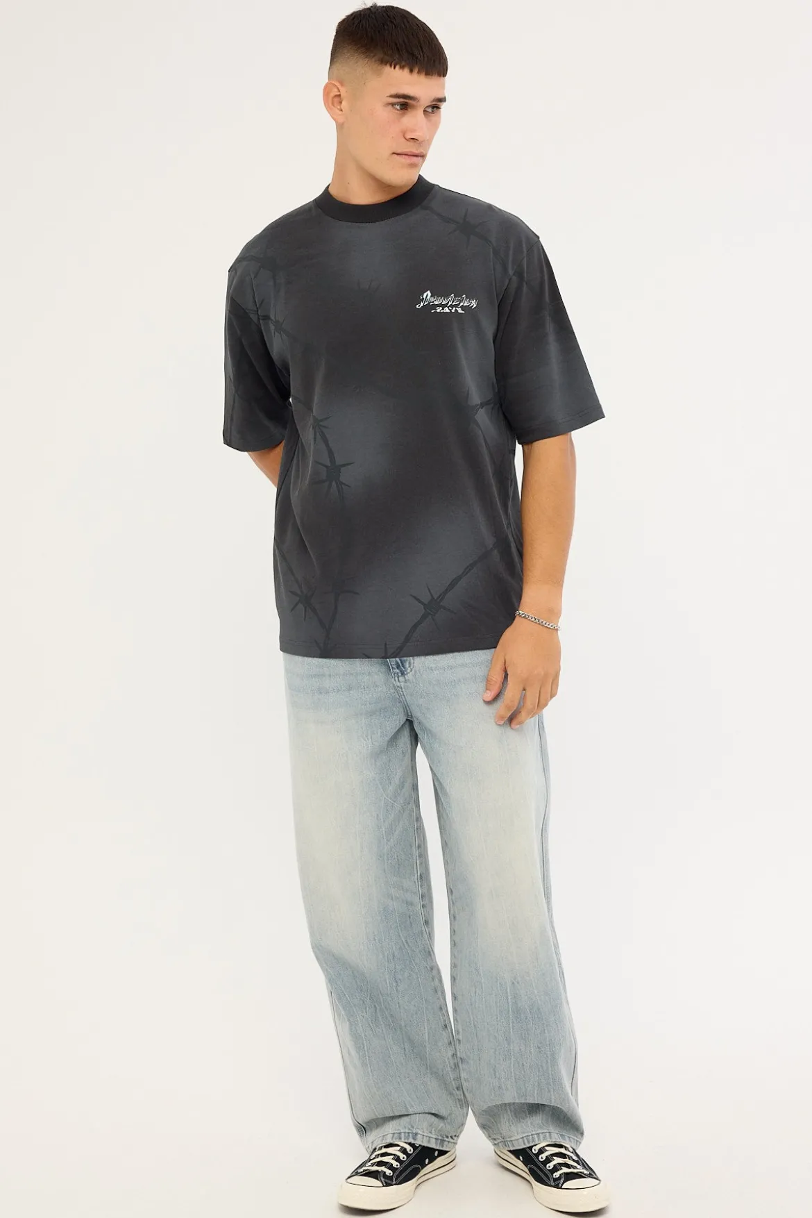 Snare Street Super Heavy Tee Sunfade Black