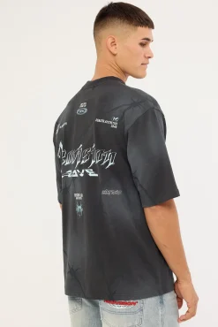 Snare Street Super Heavy Tee Sunfade Black