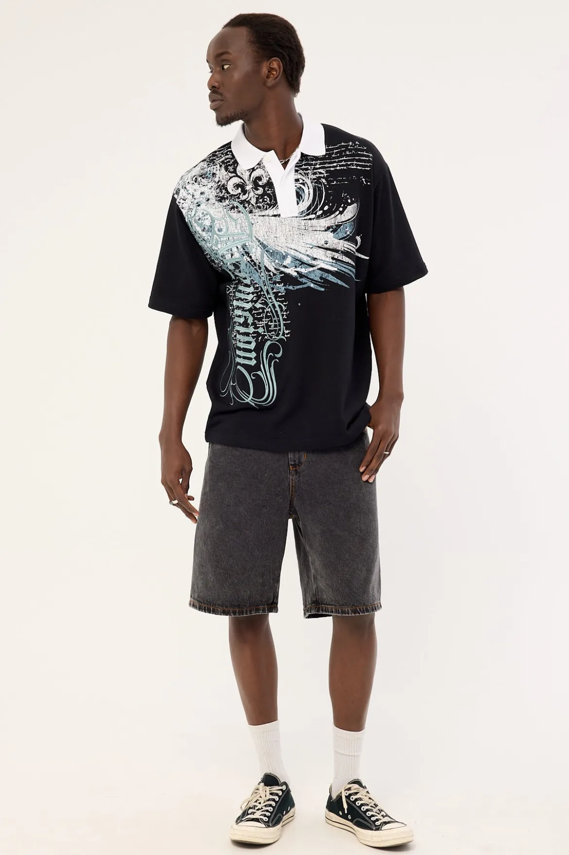 Soar Short Sleeve Rugby Polo Black