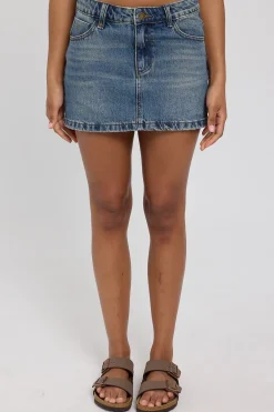 Sophie Skirt Dirty Worn Blue