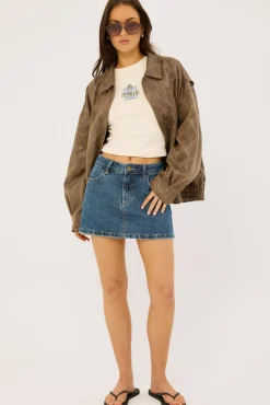 Sophie Skirt Vintage Rinse Blue