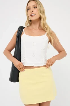 Sorbet Low Waist Mini Skirt Lemon