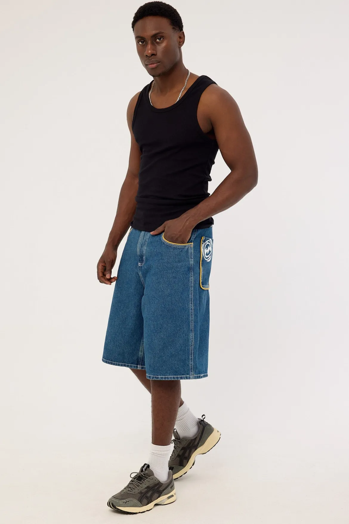 Spec 73 Bag Dog Denim Short Ocean Wash