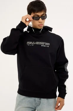 Spec 73 Pop Mock Hoodie Black
