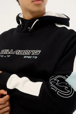 Spec 73 Pop Mock Hoodie Black