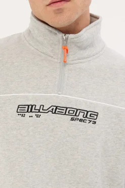 Spec 73 Quarter Zip Fleece Pullover Grey Heather