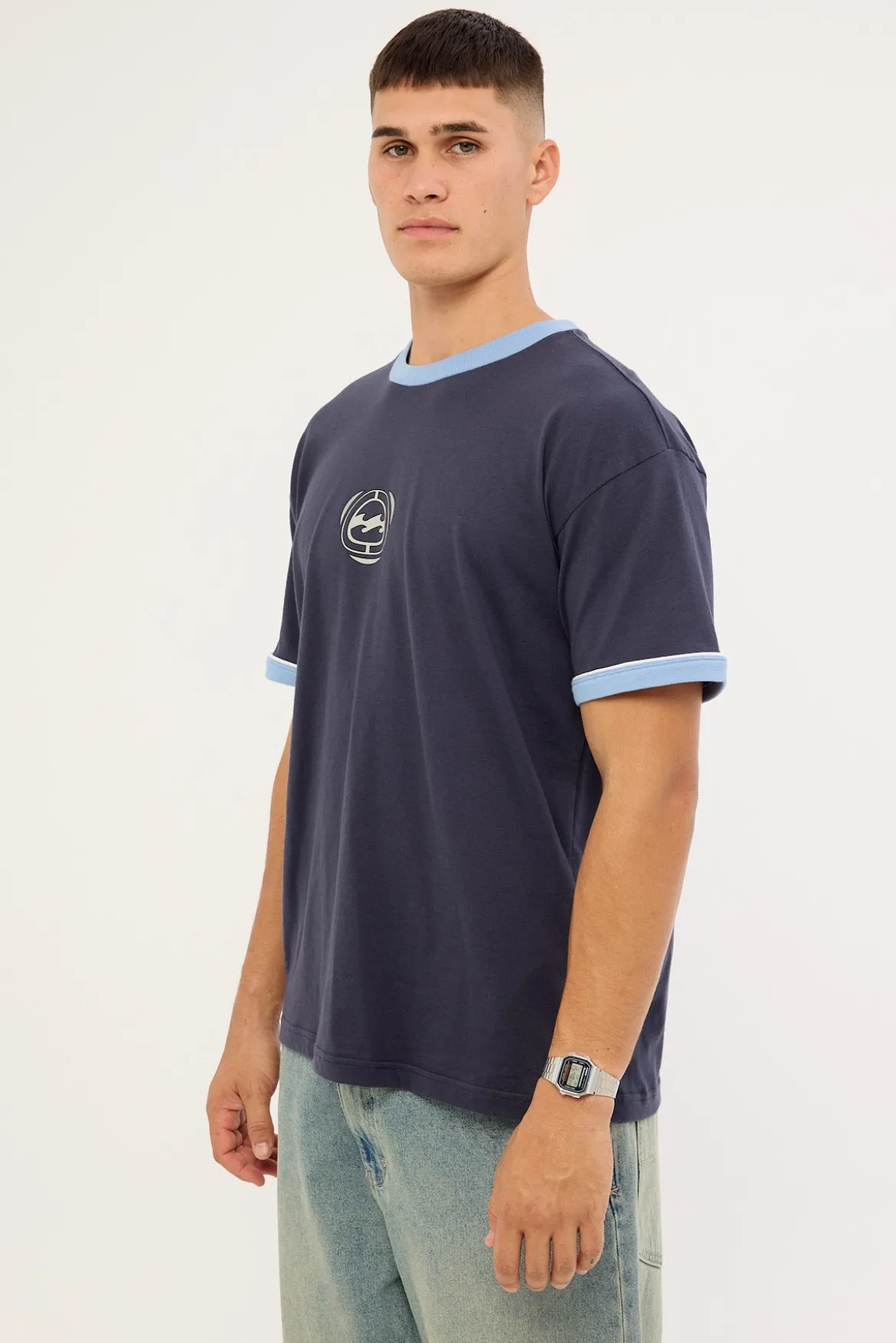 Spec 73 Ringer Tee Vintage Navy