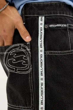 Spec 73 Signals Denim Short Washed Black