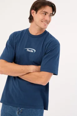 Sphere Embro Oversize Fit Tee Ensign Blue