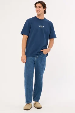 Sphere Embro Oversize Fit Tee Ensign Blue