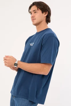 Sphere Embro Oversize Fit Tee Ensign Blue