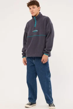 Sphere Quarter Zip Polar Fleece India Ink