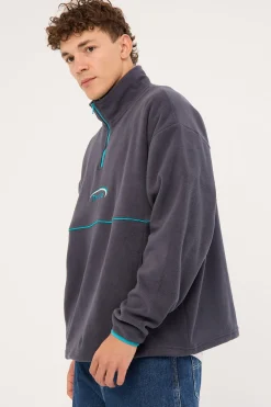 Sphere Quarter Zip Polar Fleece India Ink