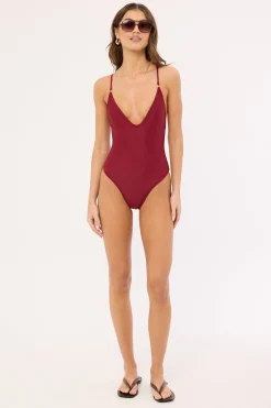 Spice Sunset One Piece Burgundy