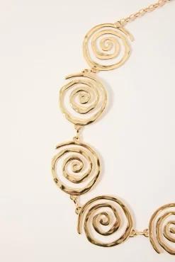 Spiral Chain Belt Gold
