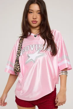 Spirit Number V Neck Jersey Pink