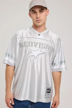 Spirit V Neck Jersey Silver