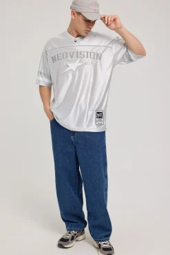 Spirit V Neck Jersey Silver