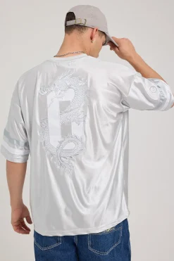 Spirit V Neck Jersey Silver