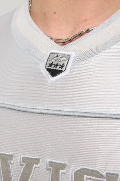 Spirit V Neck Jersey Silver