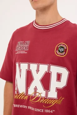 Spirits Loopback Raptor Tee Burgundy