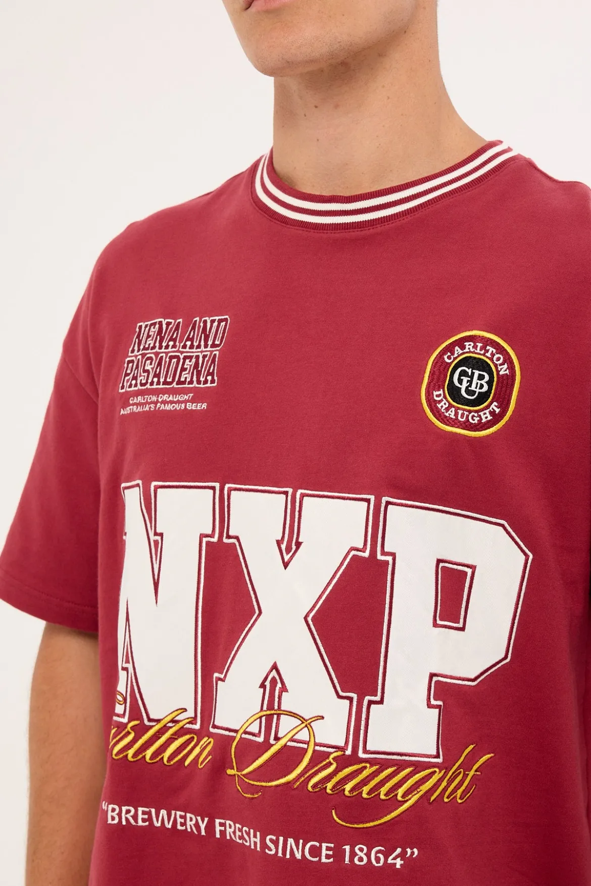 Spirits Loopback Raptor Tee Burgundy