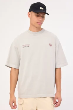 Sporting Brushed Easy Tee Washed Ice Grey