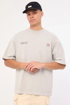 Sporting Brushed Easy Tee Washed Ice Grey