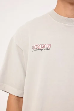 Sporting Brushed Easy Tee Washed Ice Grey