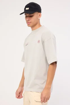 Sporting Brushed Easy Tee Washed Ice Grey