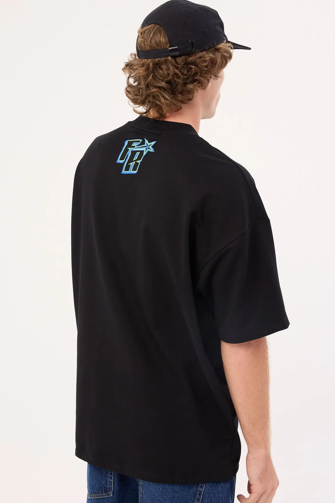 Sports Star Tee Black Aqua