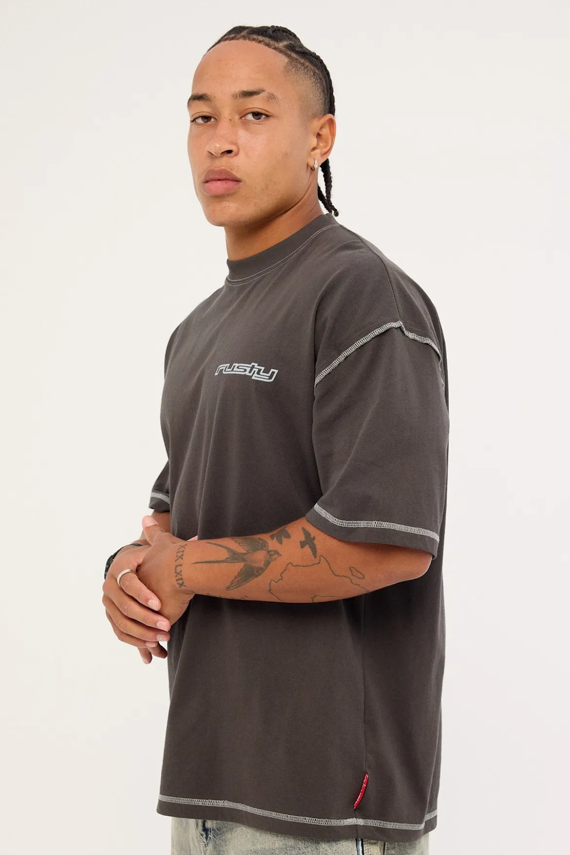 Spyro 2.0 Cropped Tee Charcoal