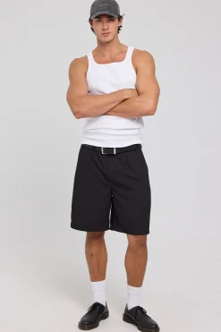 Square Neck Singlet Tank White