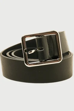 Squared Belt Black/Silver