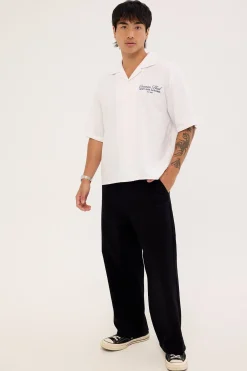 Stagger Big Slacker Cropped Pant Black