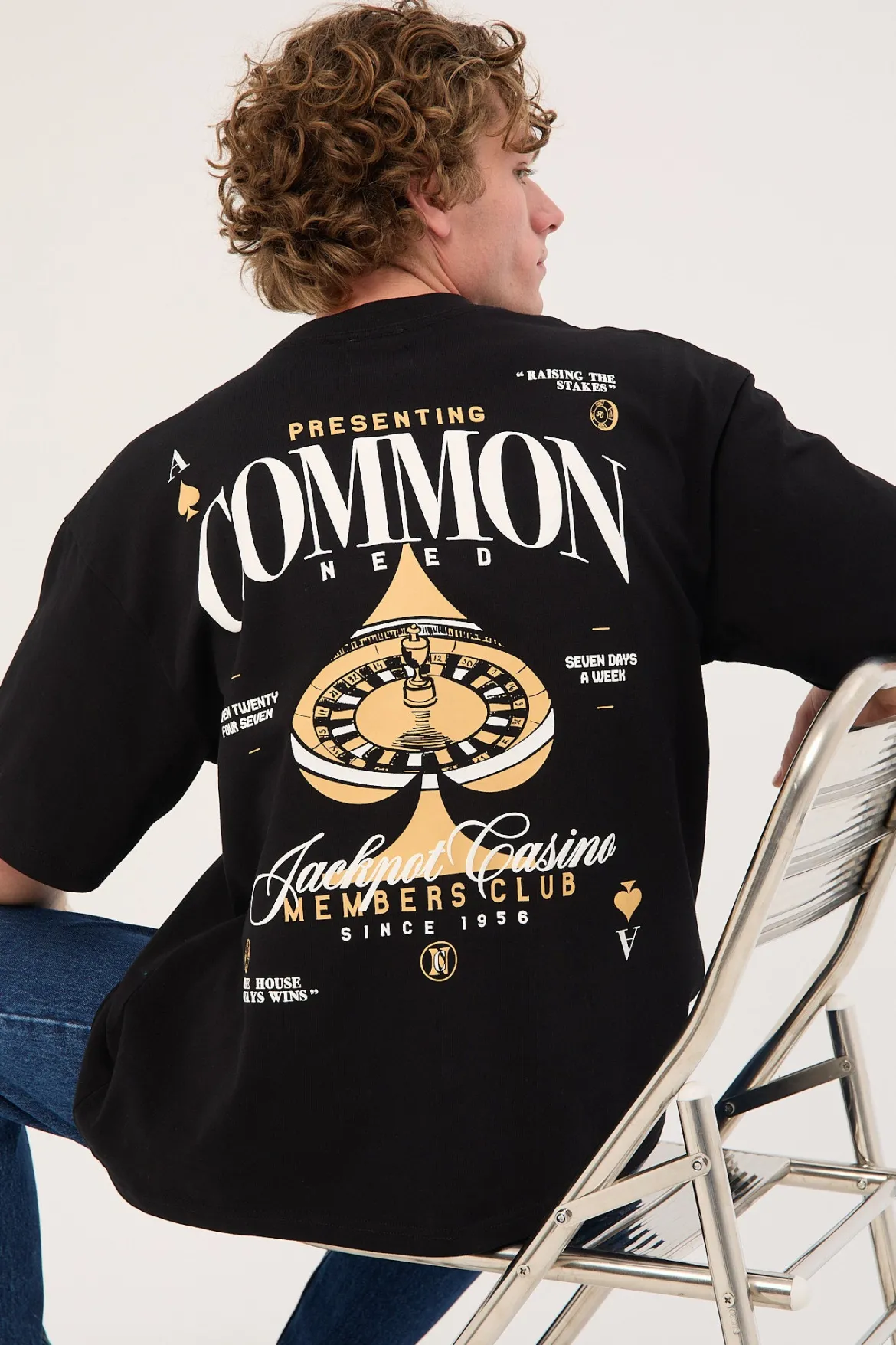 Stake Heavyweight Easy Tee Black