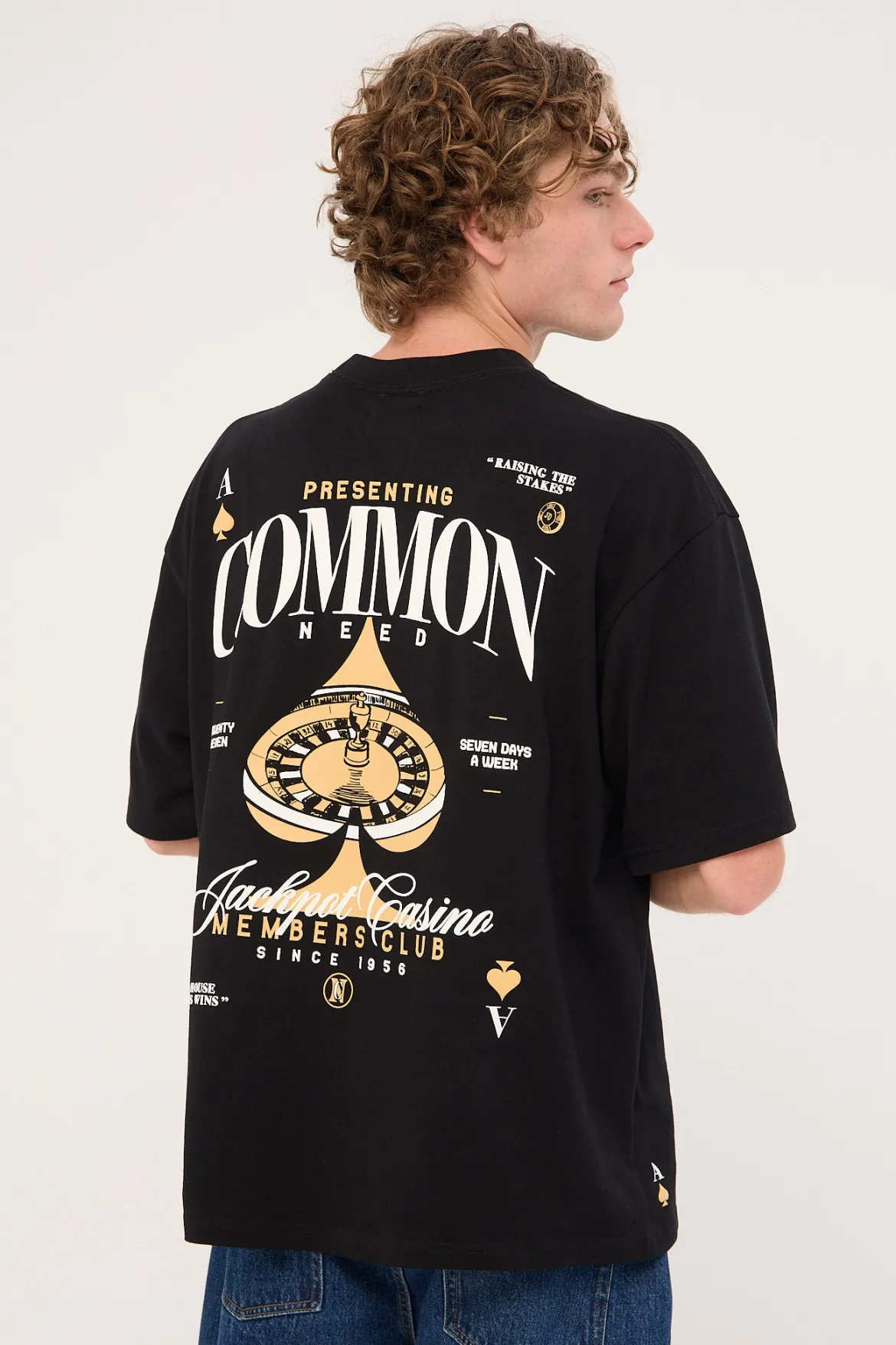 Stake Heavyweight Easy Tee Black