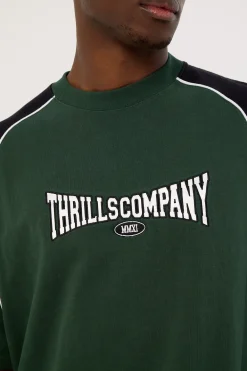 Stakes Are High Box Fit Oversize Tee Sycamore Green