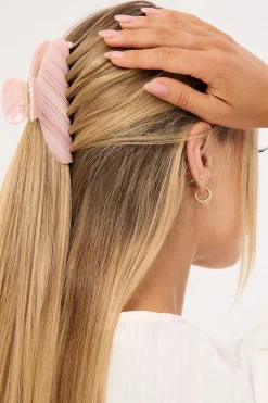 Starburst Hair Claw Pink