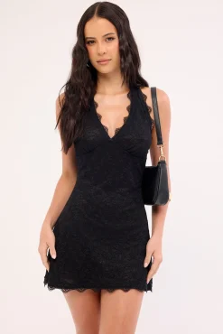 Stars Align Mini Dress Noir