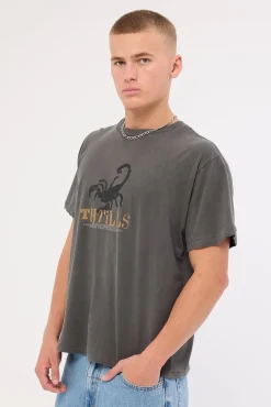 State Of Disorder Merch Fit Cropped Tee Merch Black