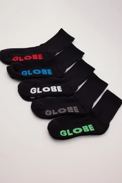 Stealth Crew 5pk Socks Black