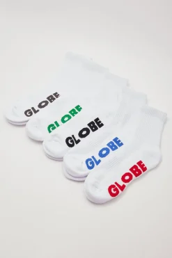Stealth Crew 5pk Socks White