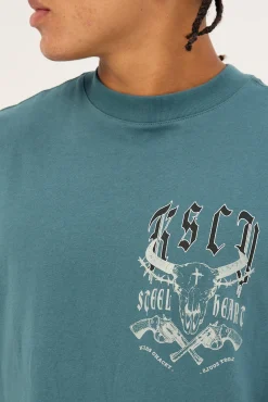 Steel Heart Street Tee Bright Teal