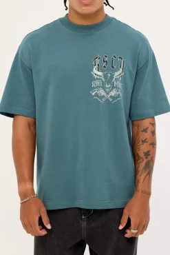 Steel Heart Street Tee Bright Teal