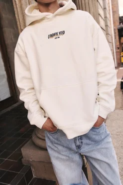 Steer Boxy Hoodie Off White
