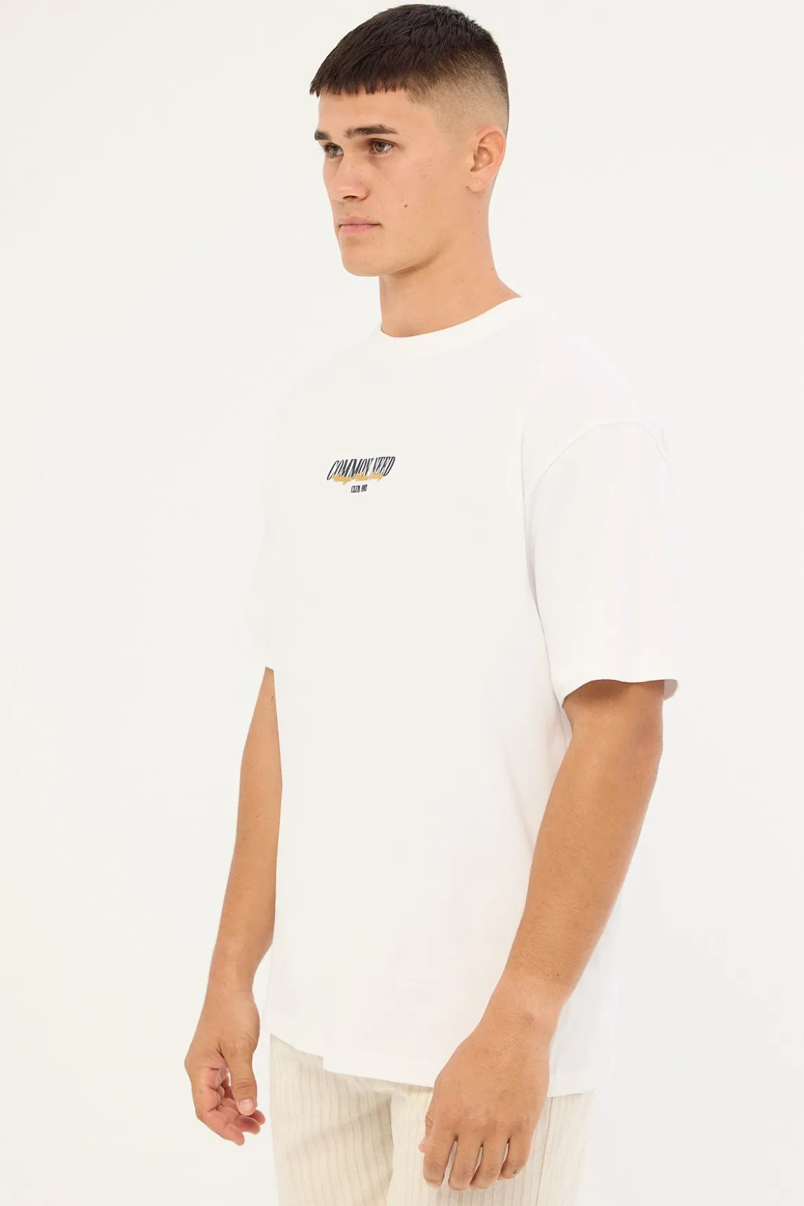 Steer Heavyweight Boxy Tee White